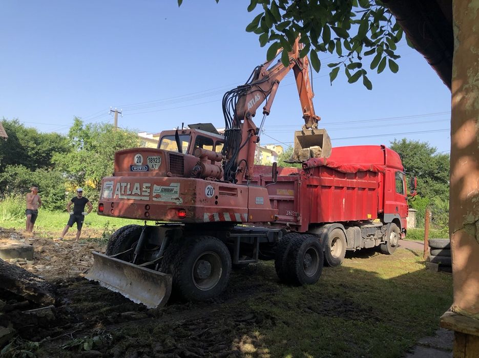 Вивіз будівельного сміття та інше,послуги екскаватора та самопогрузка.