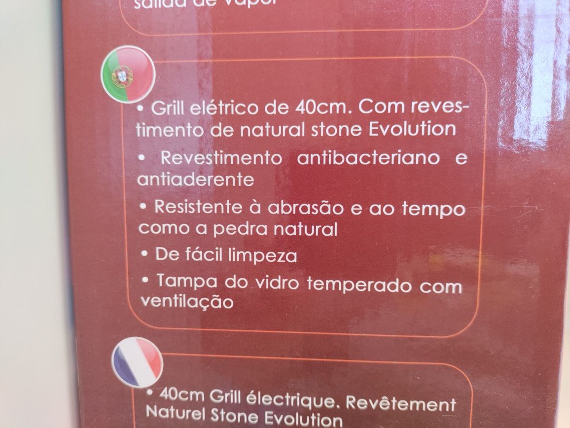 Panela grill elétrico 40cm novo