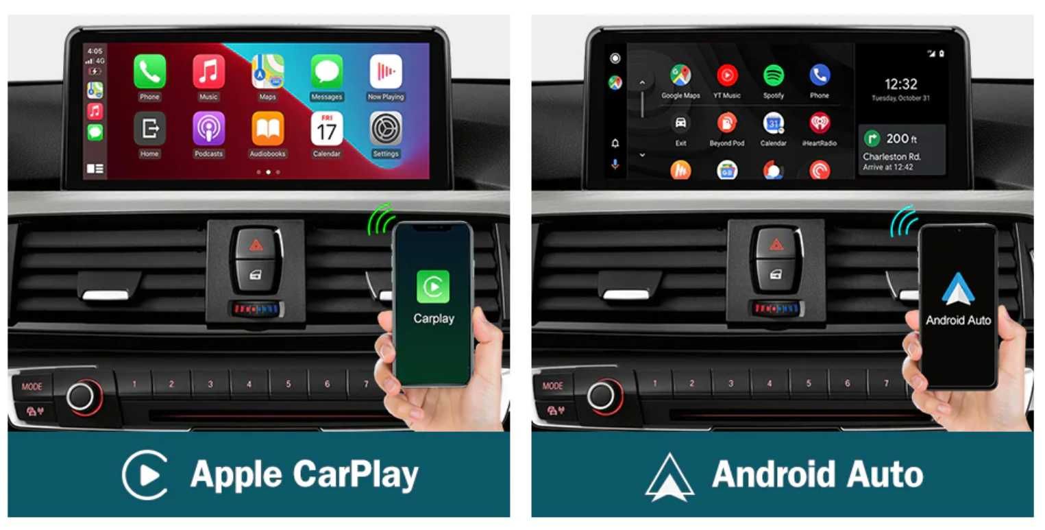 EKRAN android auto APPLE CARPLAY BMW E90 E91 E92 / 2005 - 2012 IDRIVE