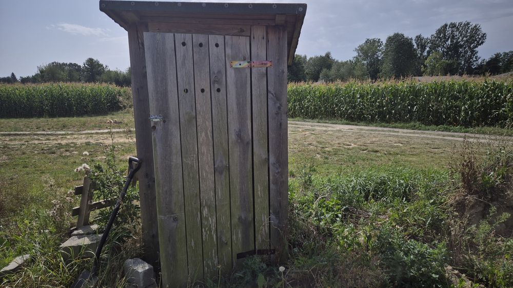 Wc drewniane  na budowę