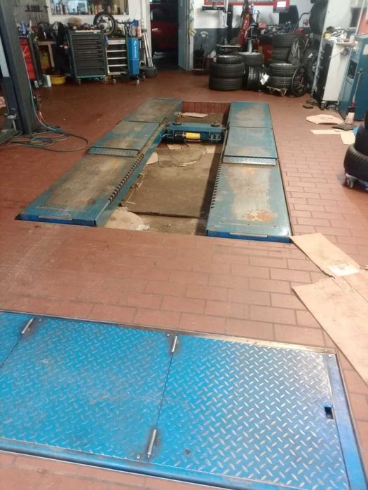 Nussbaum uni lift 3500 podnośnik nozycowy najazdowy