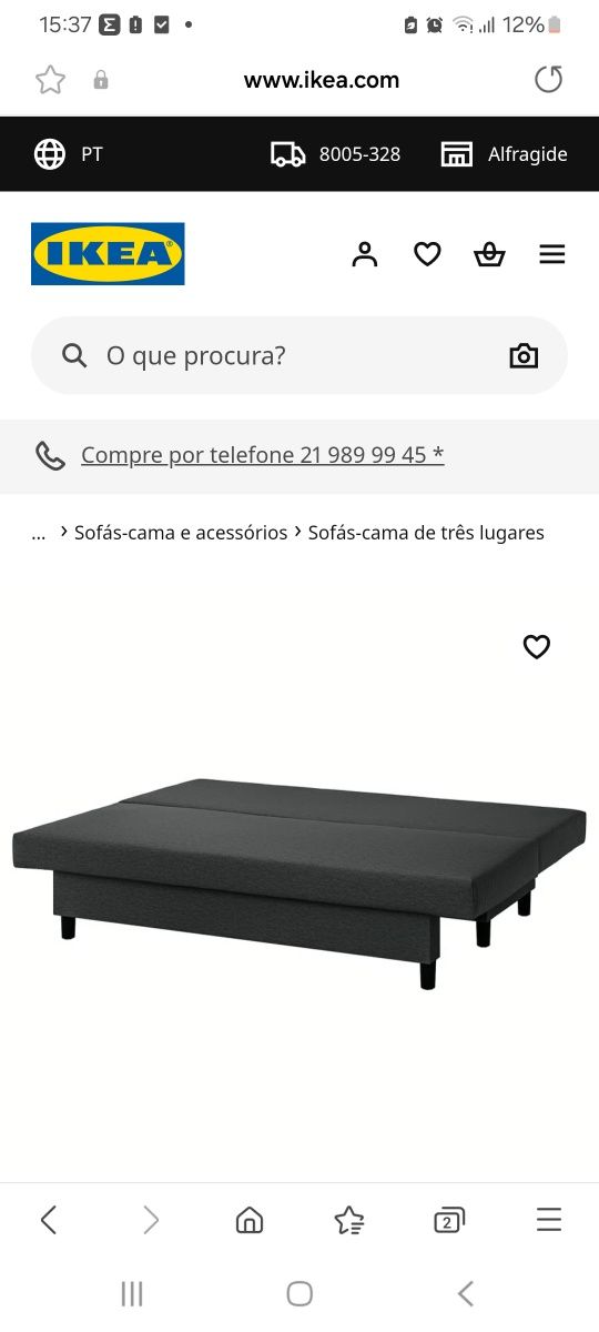 Sofá-cama Avdalen