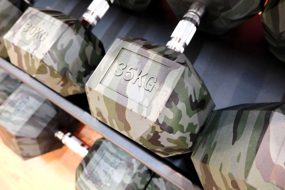 Hantle hex zestaw military do 50 kg trening siłownia NOWE