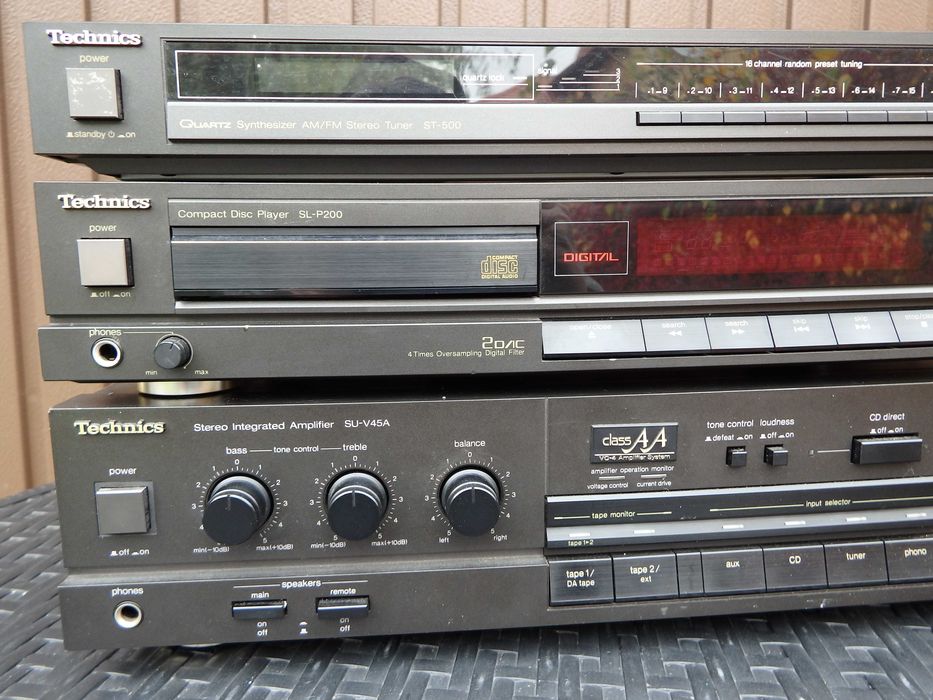 Zestaw Technics wzmacniacz,tuner,cd