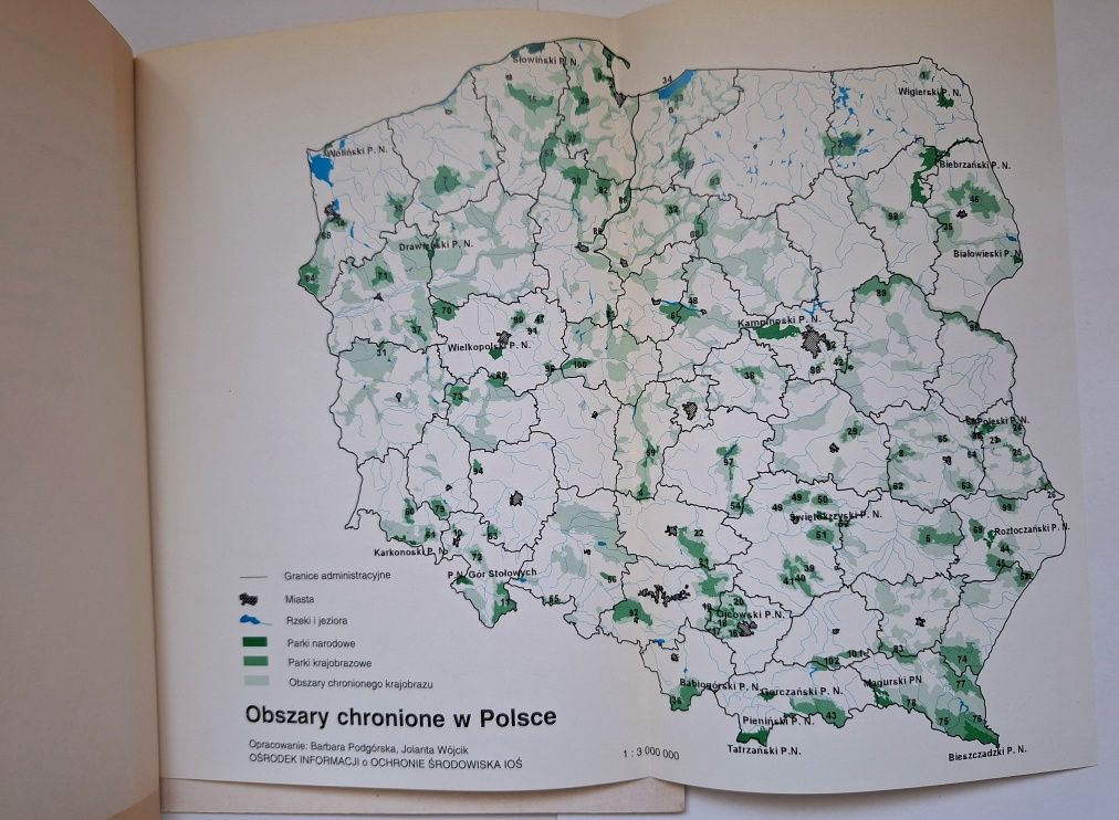 Obszary chronione w Polsce pod red. J. Radziejowskiego