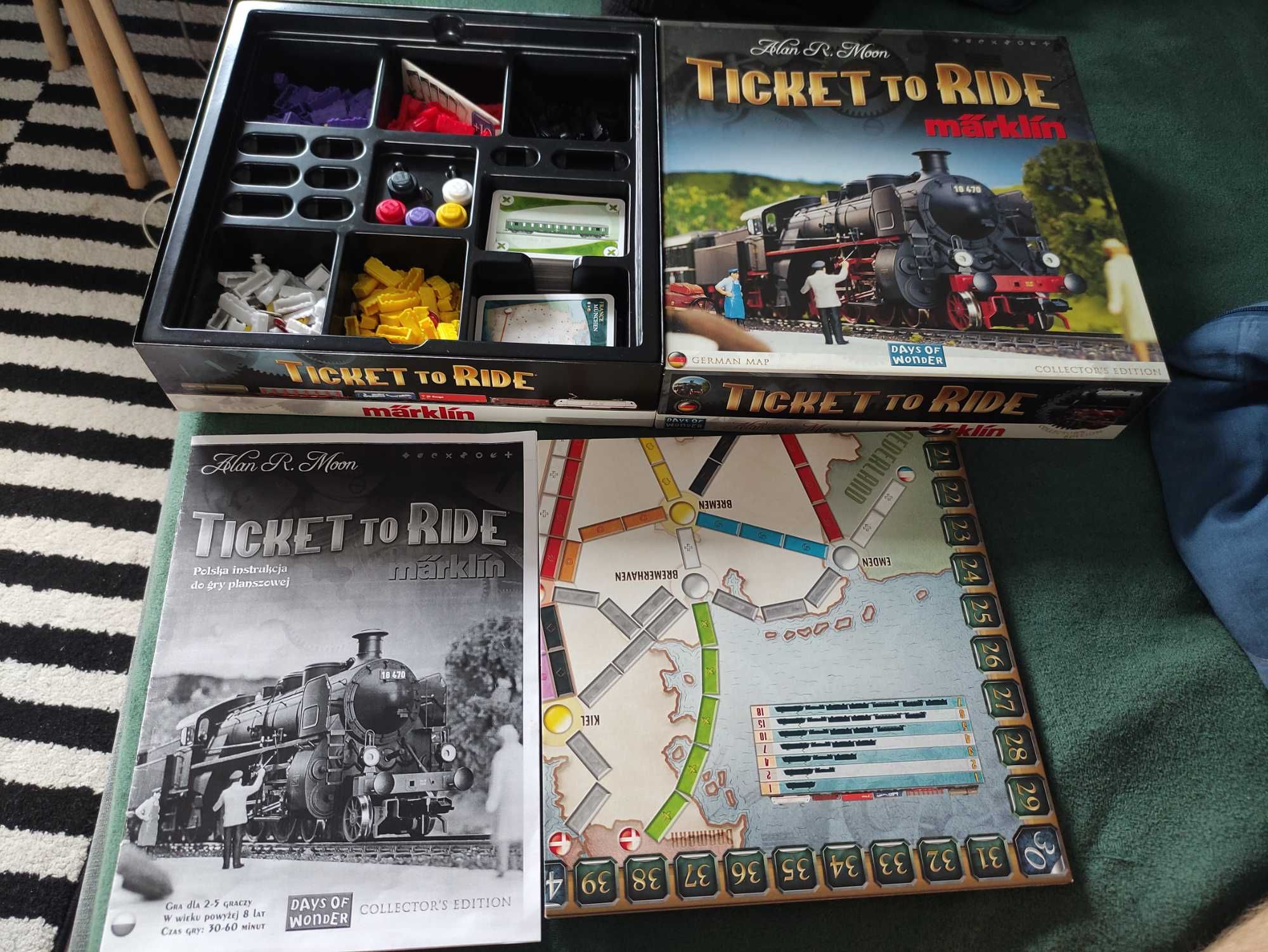 Ticket to Ride Märklin Wsiąść do pociągu wersj DE instrukcja PL Unikat