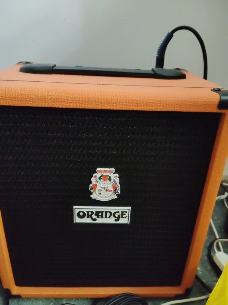 Bass Ibanez Sr 300 edx gray, zestaw basowy Orange crush bass 25