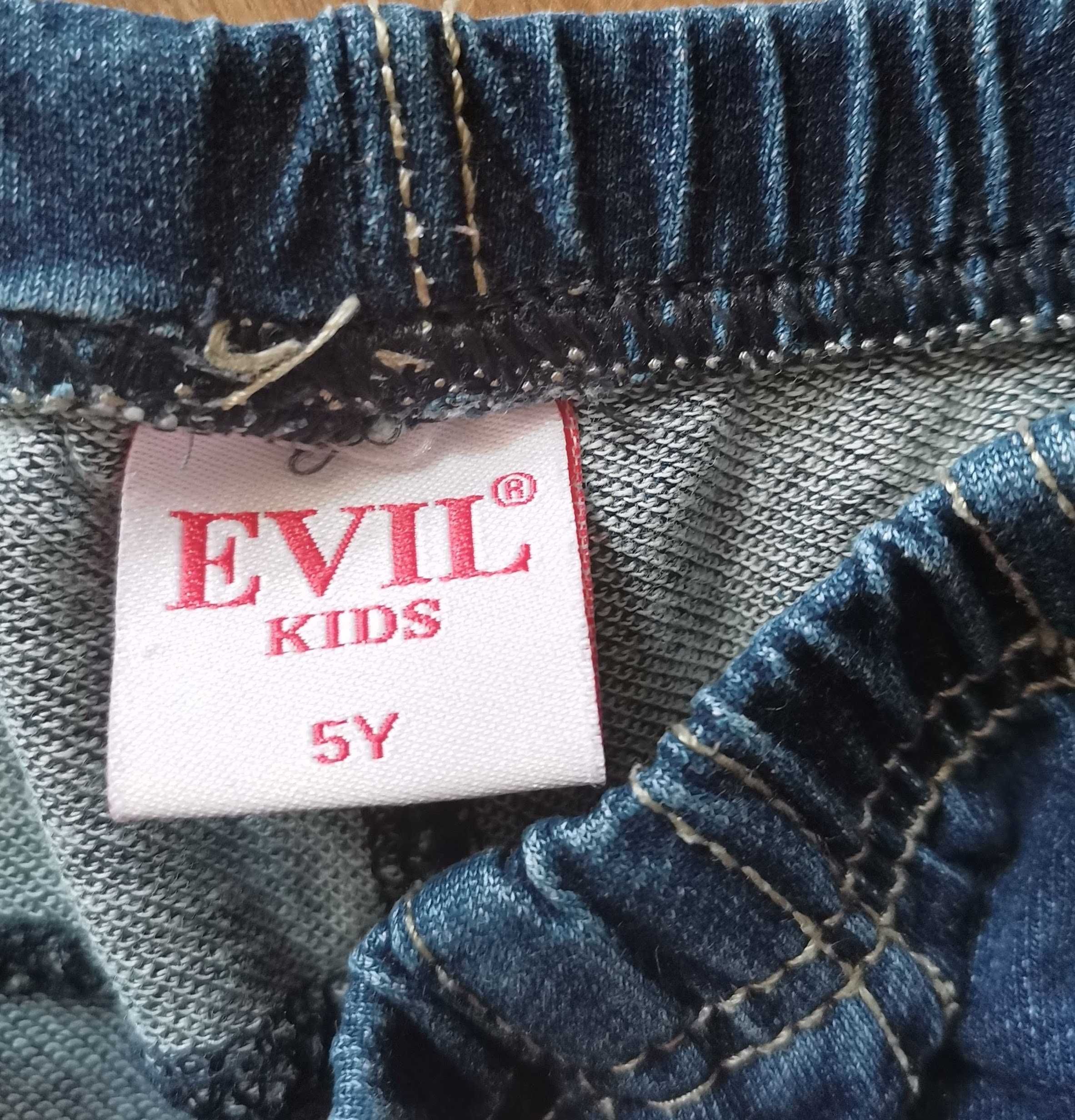 Leginsy miękki jeans spodnie ala jeans 110