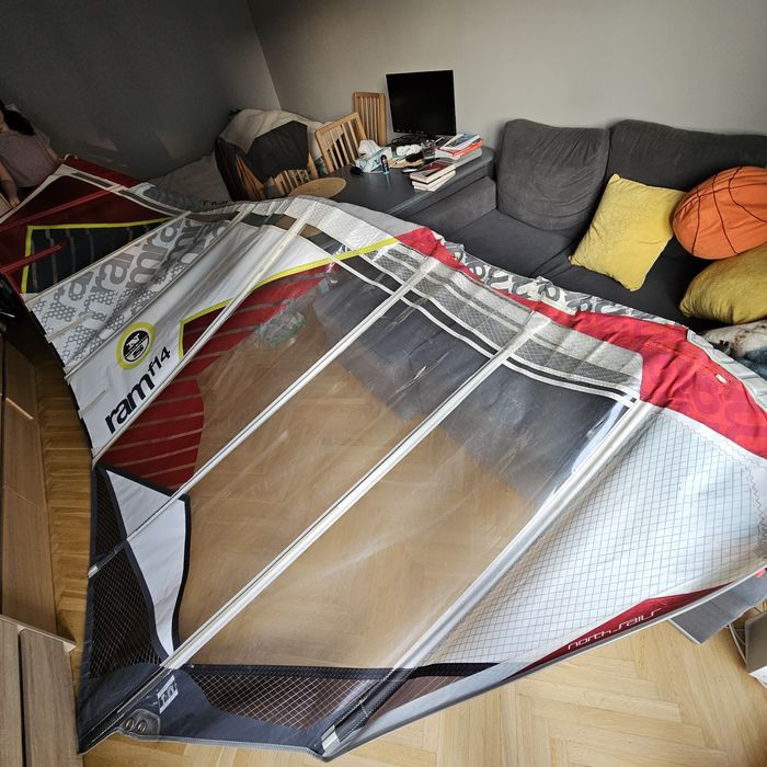Żagiel NS ram f14 7.8m2 kamberowy