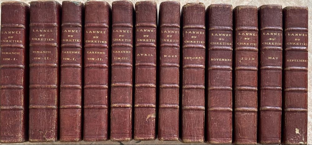 Антикварний дванадцятітомник 1747 L’Année du Chrétien