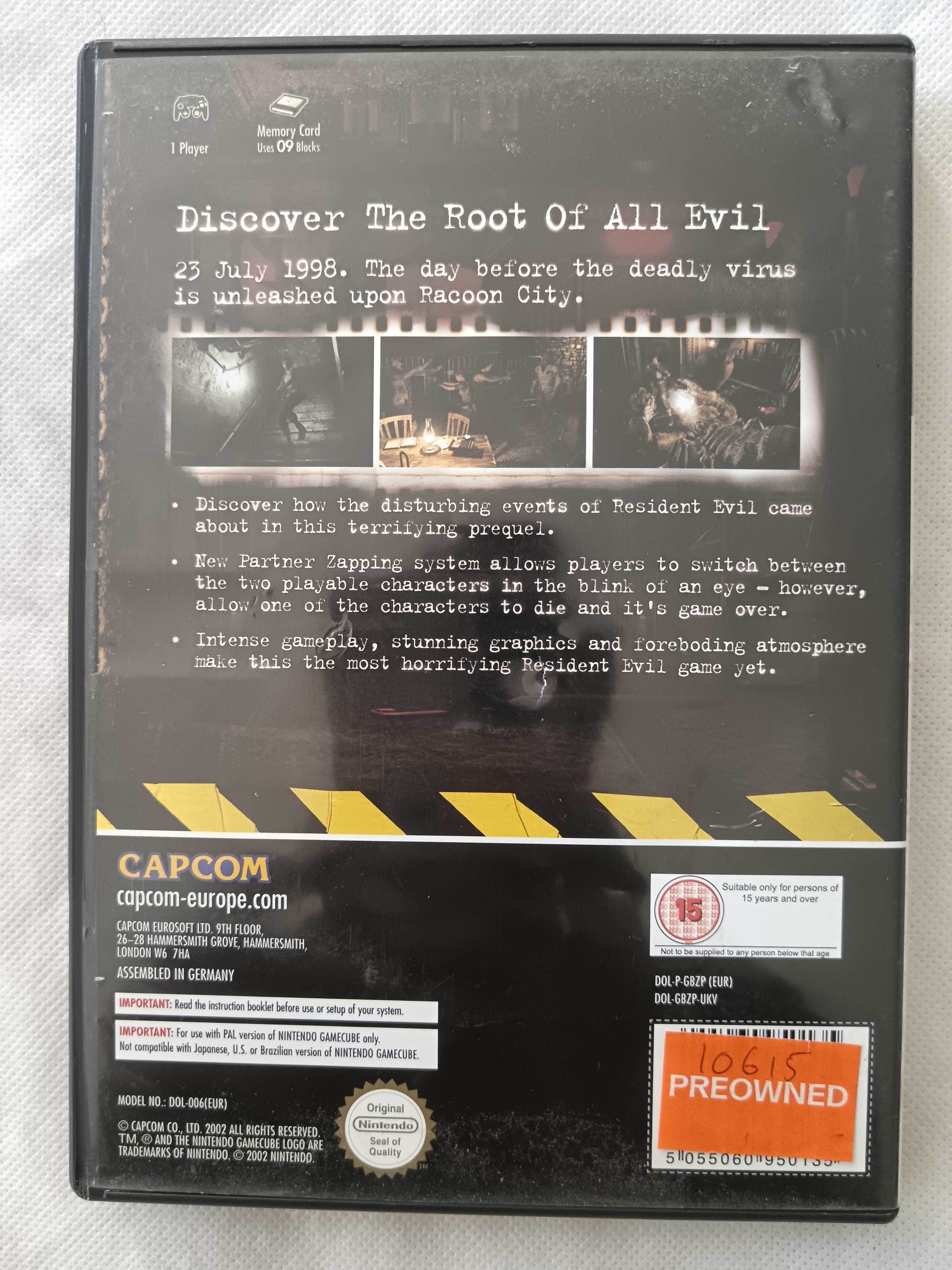 Resident Evil Zero [Nintendo GameCube, 2003] Complete - UK Version