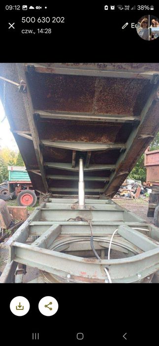 Przyczepa wywrotka D 47 zarejestrowana, transport