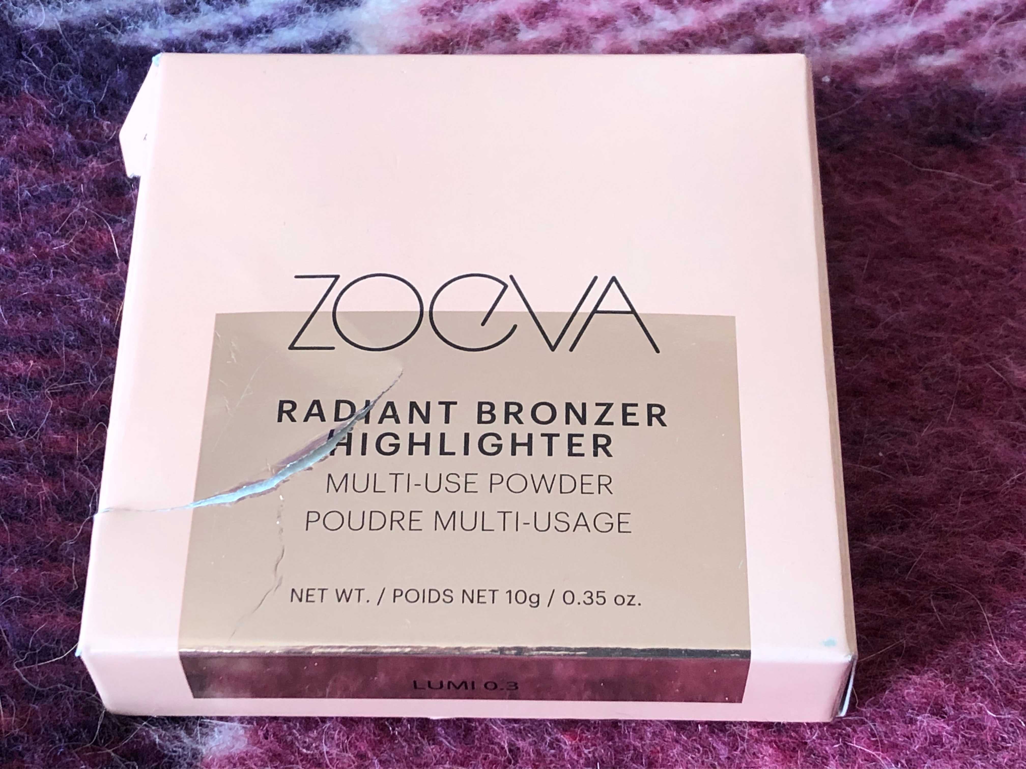 Zoeva Radiant Bronzer Highlighter, Lumi 0.3, bronzer / rozświetlacz