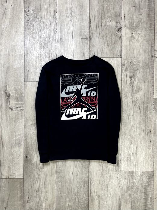 Jordan Air кофта толстовка S размер с принтом черная оригинал