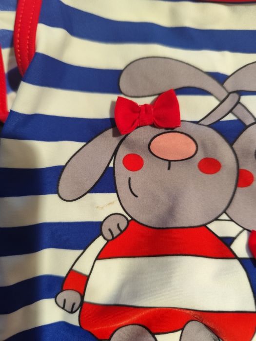 Jednoczęściowy kostium kąpielowy na nieregulowane ramiączka rozm 80/86