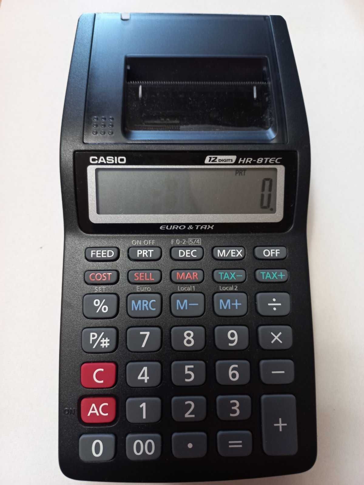 Калькулятор друкуючий Casio HR - 8тес, 12-розрядний