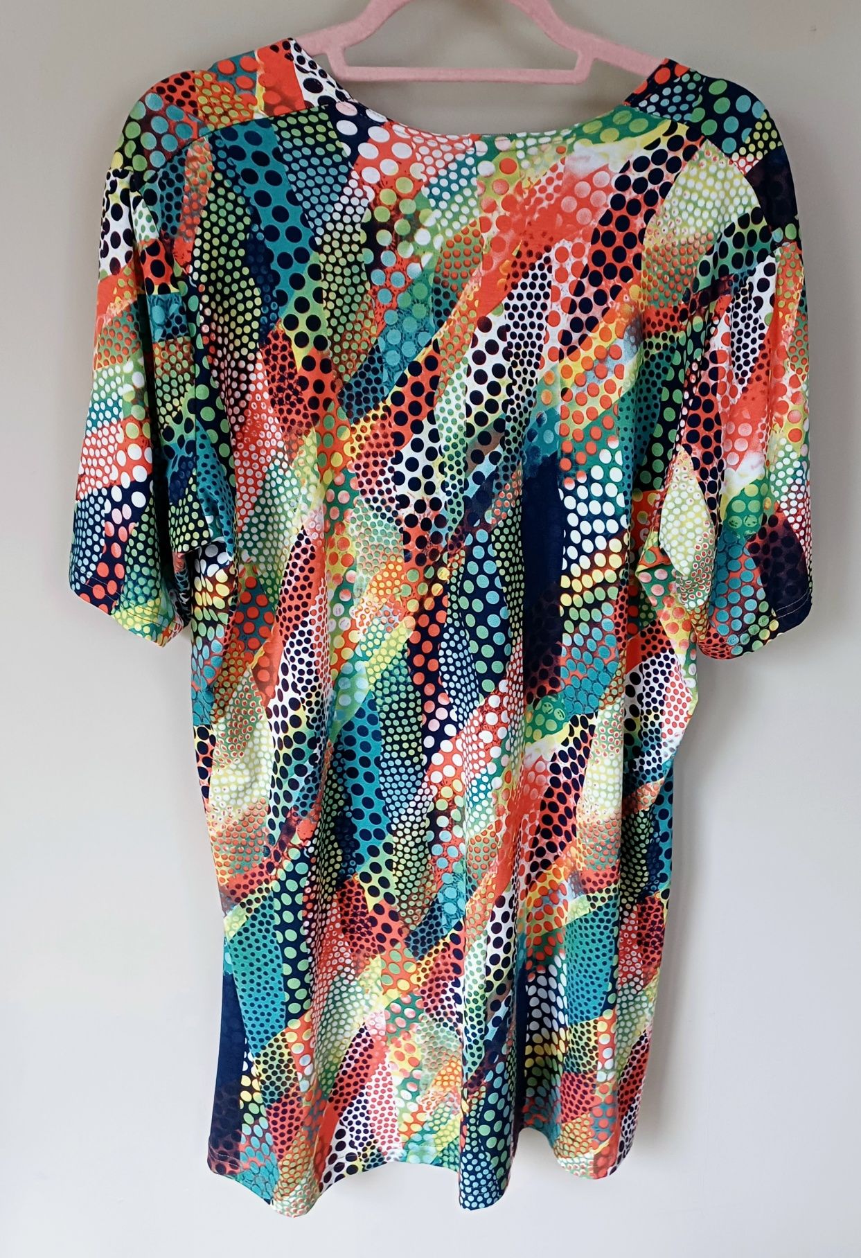 Nowa kolorowa bluzka tunika print 3xl 4xl 46 48