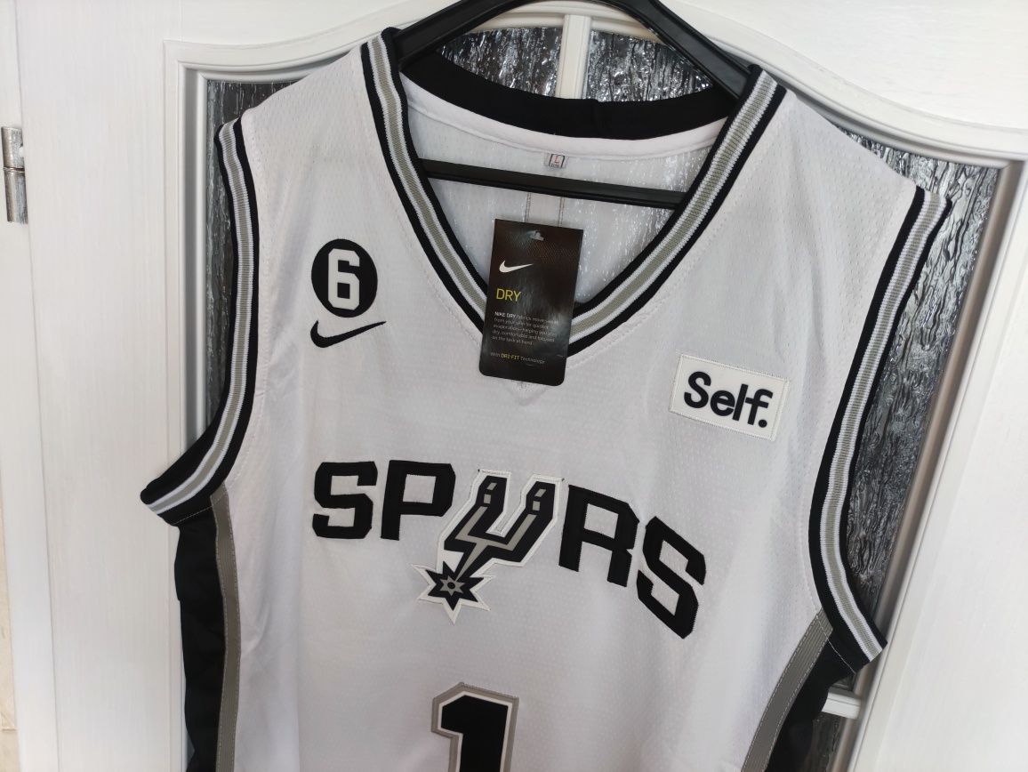 Koszulka Jersey NBA San Antonio Spurs r.L SAS dom 23/24 Nr 1 Victor We