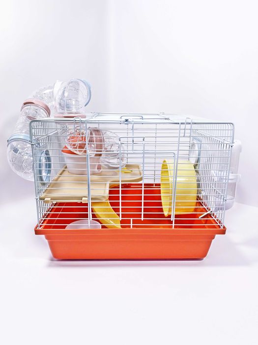 Красивая клетка с туннелями для хомяка. AV3501. 35 x 28 x 27 cm.