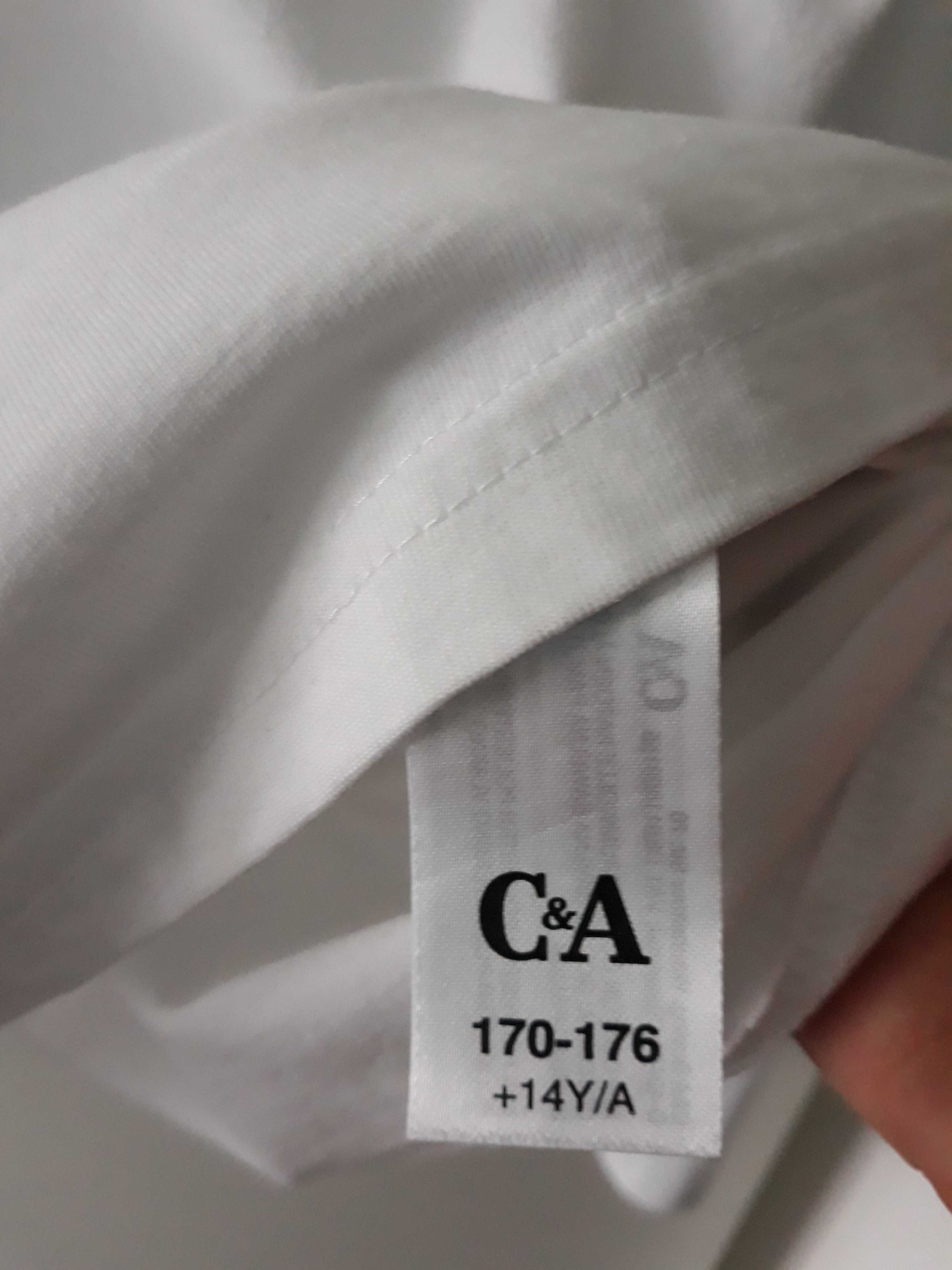 C&A bawełniana bluzka długi rękaw dla chłopca 14 lat r 176 j. nowa!