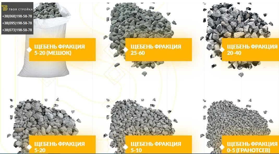 Стройматериалы, песок, щебень, кирпич, цемент, грунт Харьков и область