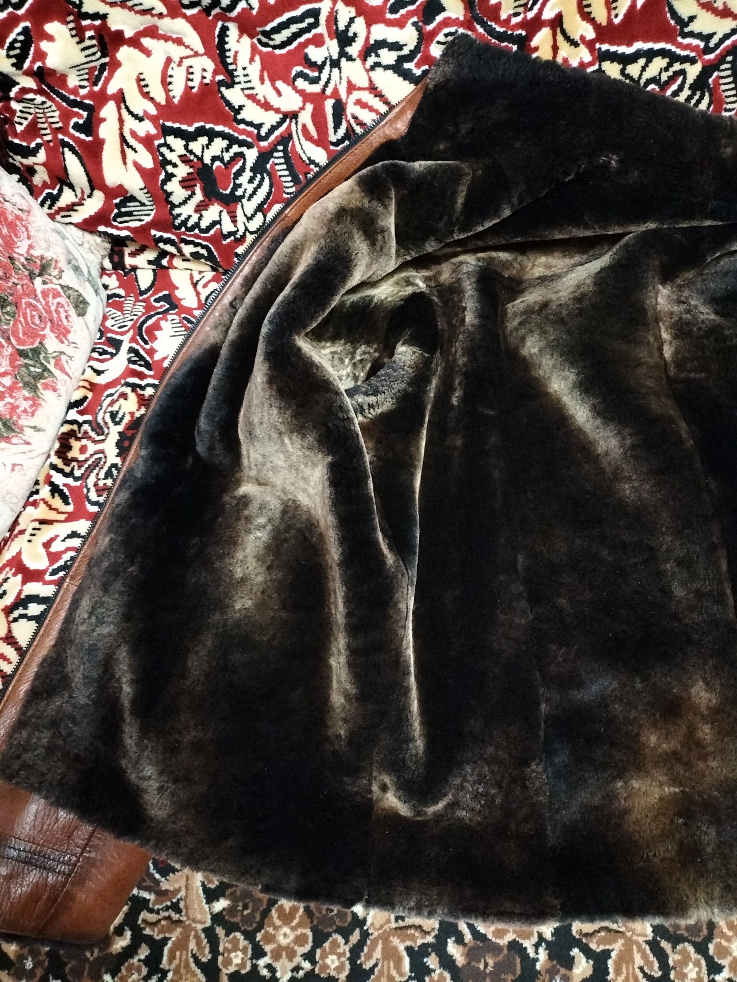 Продам кожаную дублёнку
