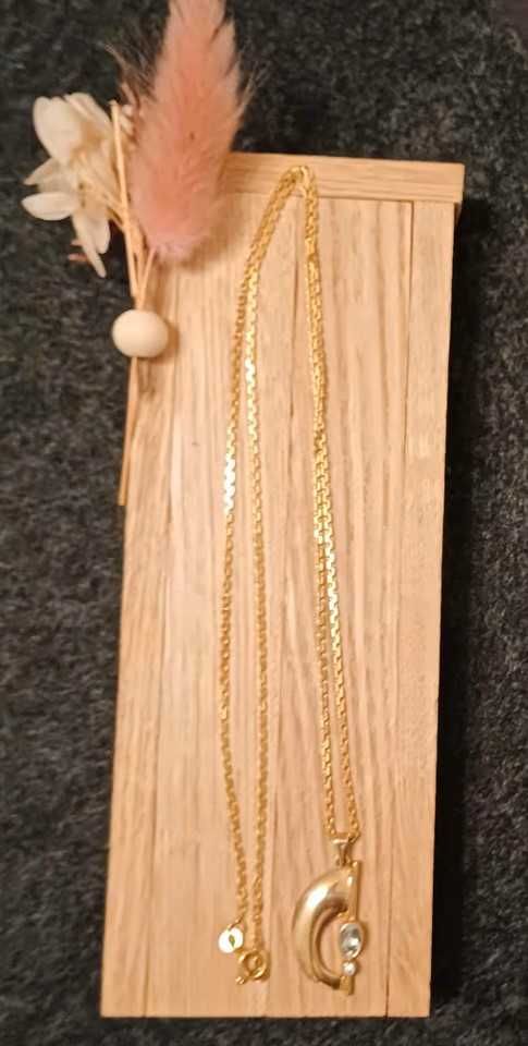 Złoty łańcuszek Ankier z zawieszką 333 8k 7 gr , 60cm . NIE 585 750 !!