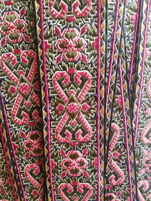 Fita seda verde e vermelho 2cm artesanato Natal