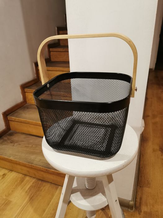 Koszyk metalowy czarny