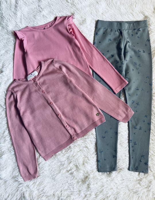 Теплый набор для девочки H&M, размер 6-8-9 лет, рост 116-134 см