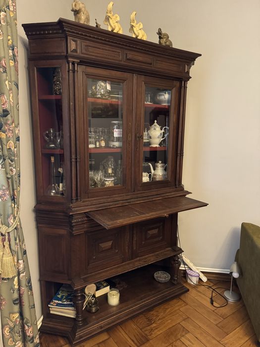 Kredens narożna - myśliwski