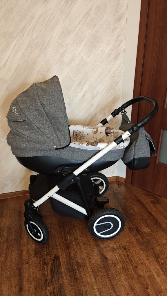 Wózek gondola - spacerówka Bexa Linę + torba + adaptery Cybex