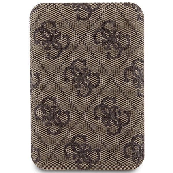 Powerbank indukcyjny Guess 4G Leather Metal Logo MagSafe 15W 5000mAh -