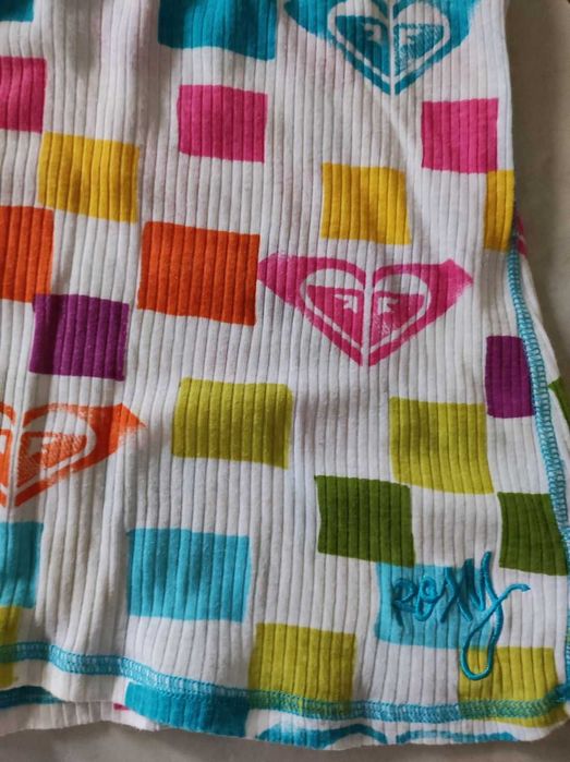 Roxy unikalna jedyna amerykańska bluzka koszulka  kolorowa nadruki