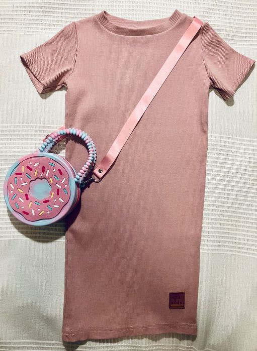 Sukienka tuba Nitki kids r. 116 z torebką Sinsay