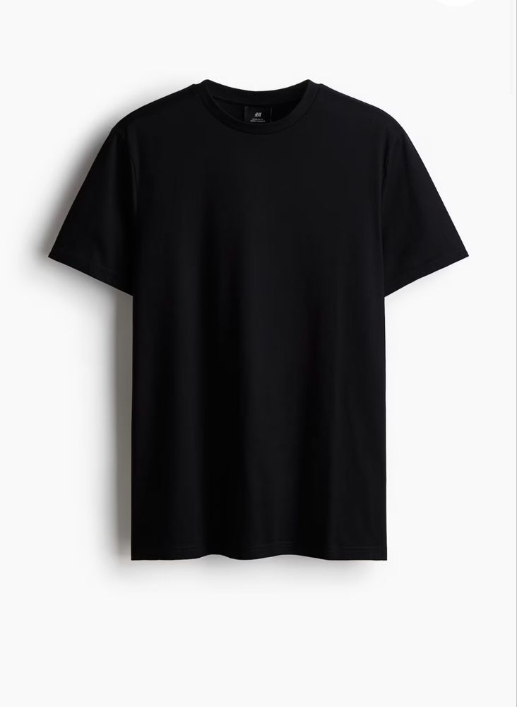 Чоловічі базові футболки H&M REGULAR FIT чорні та білі оригінал