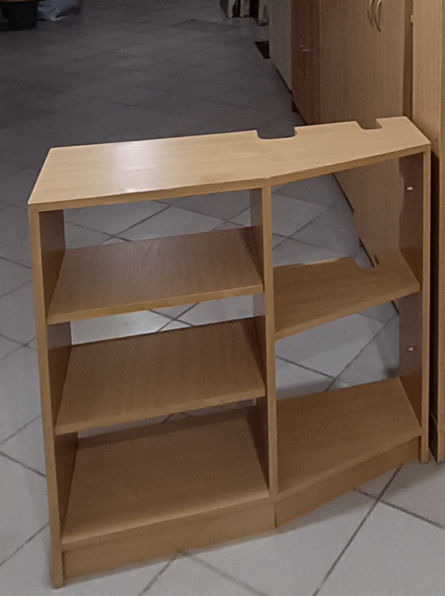 Пенал меблевий з ламінованої плити ДСП бук, 84×85×30(20) см