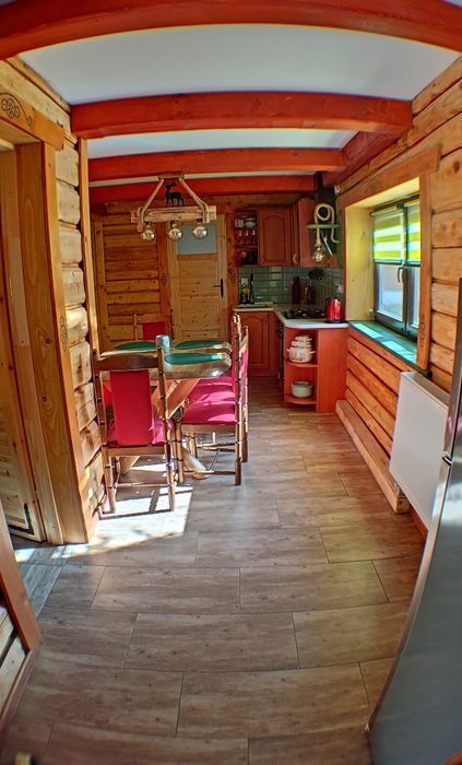 Chatka rzeczka Balia Sauna jacuzzi FERIE Brenna 10-12os Domek noclegi