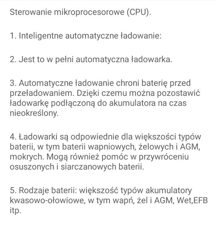 Ładowarka 12/24V 4/8A do żelowych, kwasowych AGM.