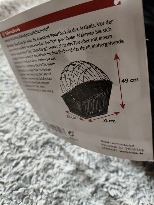 Kosz dla psa transporter na zakupy Trixie Nowy wysyłka