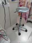 Banco de cabeleireiro hidráulico inox