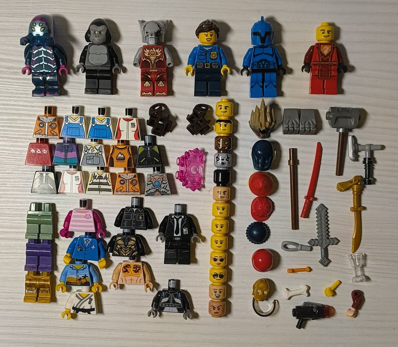 Lego castle,atlantis,Dc,chima, series minifigures