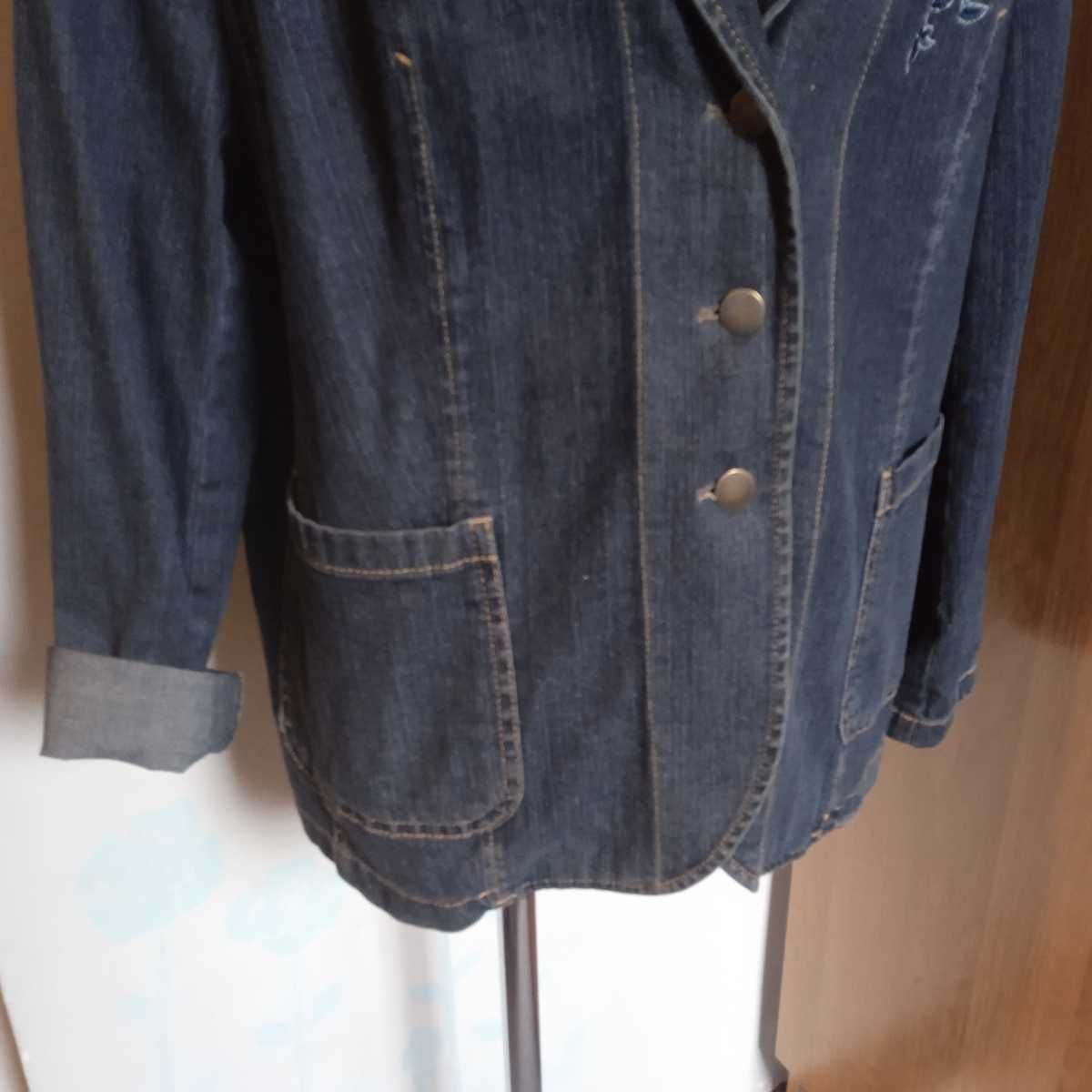Granatowa marynarka jeans r. 50/52