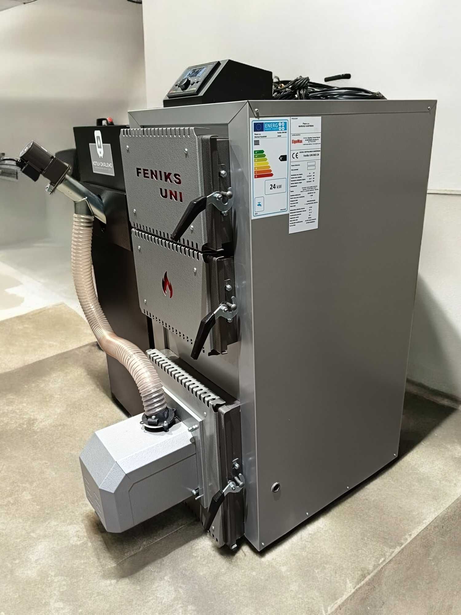 Kocioł pelletowy FENIKS UNI BIO 13kW – 5 Klasa ECODESIGN Lista ZUM