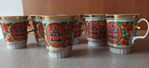 Zestaw kubków Fabryka Porcelany Sumy