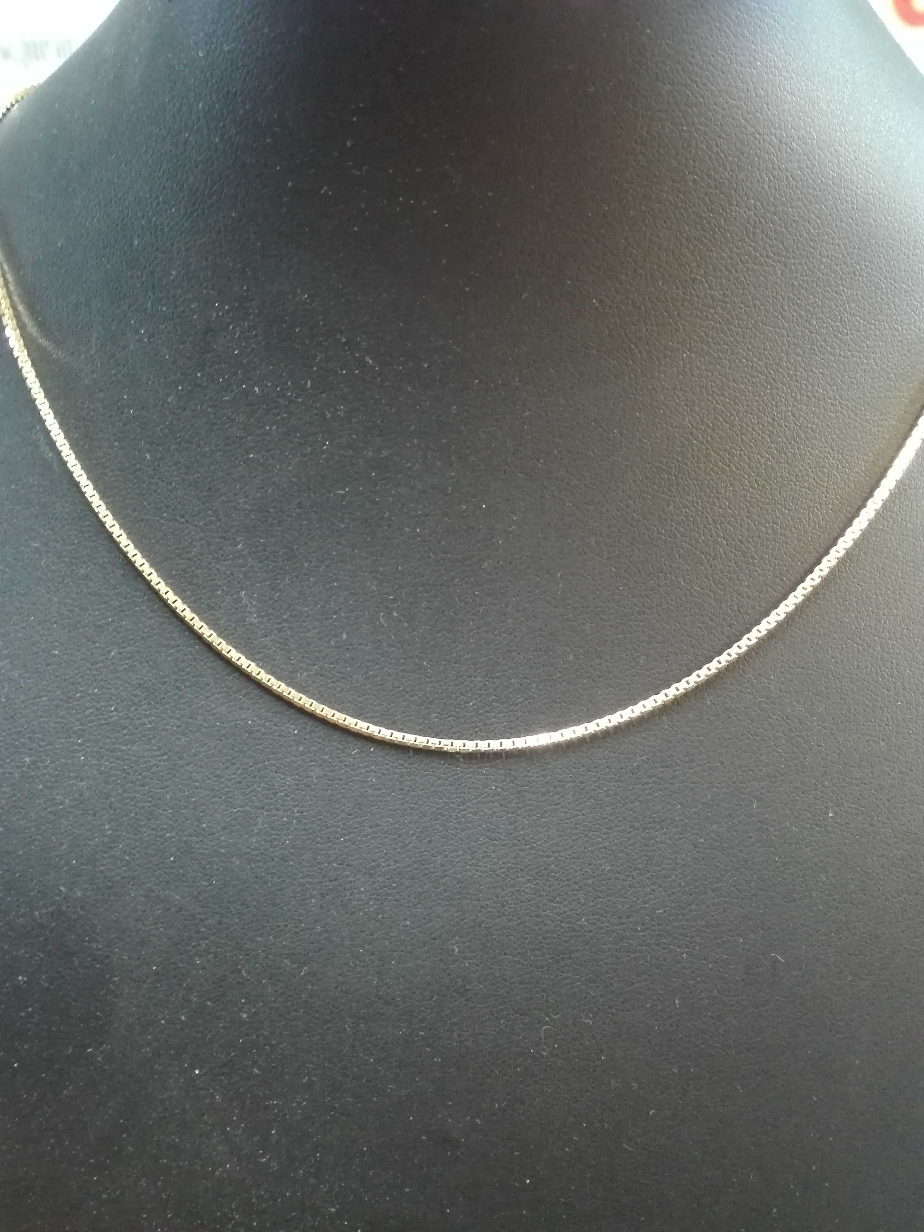 Złoty łańcuszek kostka złoto 333 Długość  50 cm