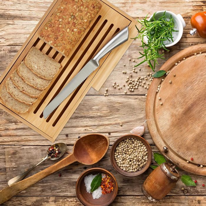 Deska do krojenia do pieczywa bambus Relaxdays