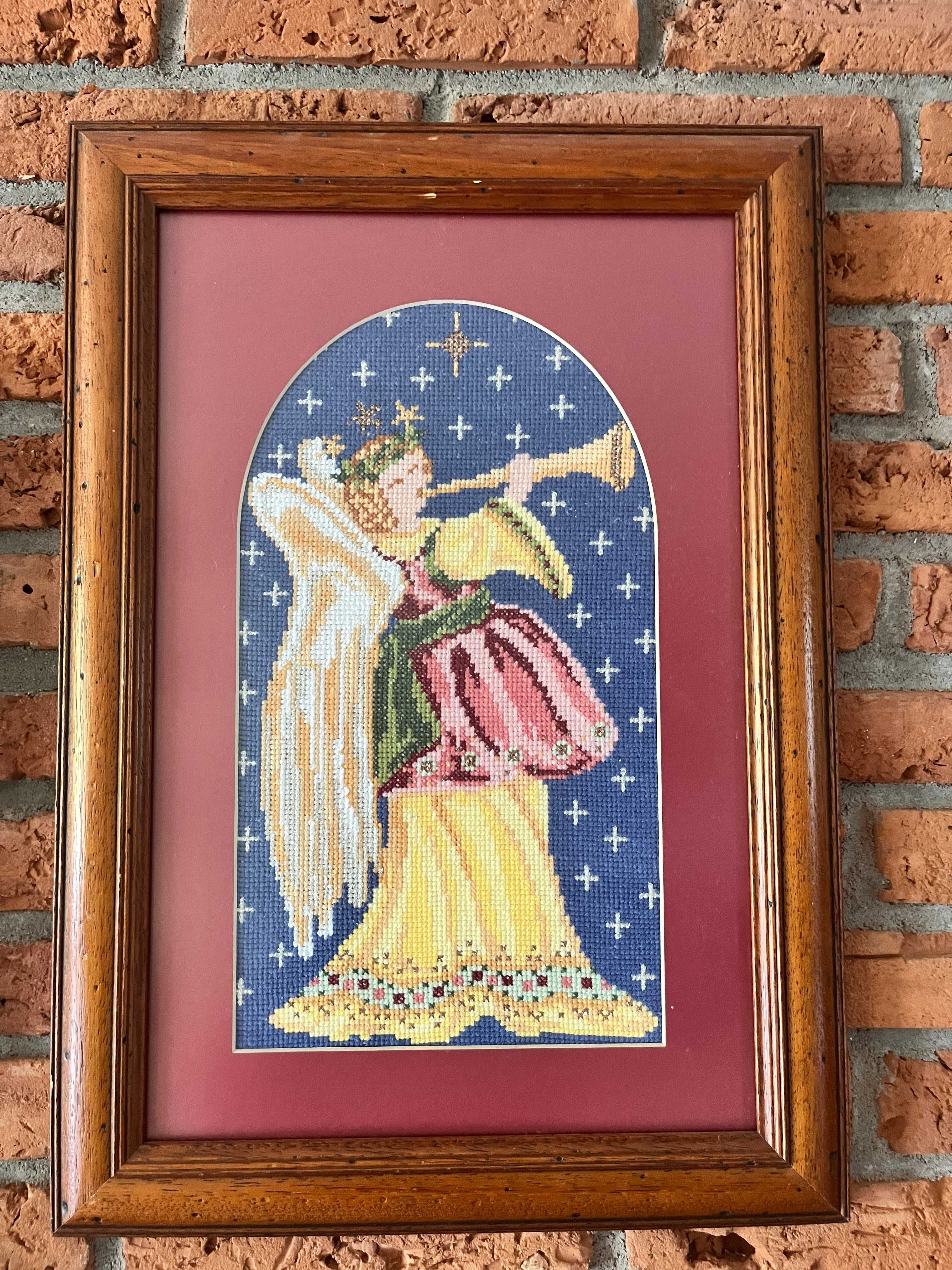 Anioł haft ręczny