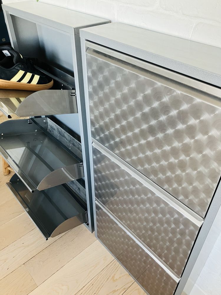 Szafka na Buty CARUSO 50X103 cm Srebrna KARE DESIGN