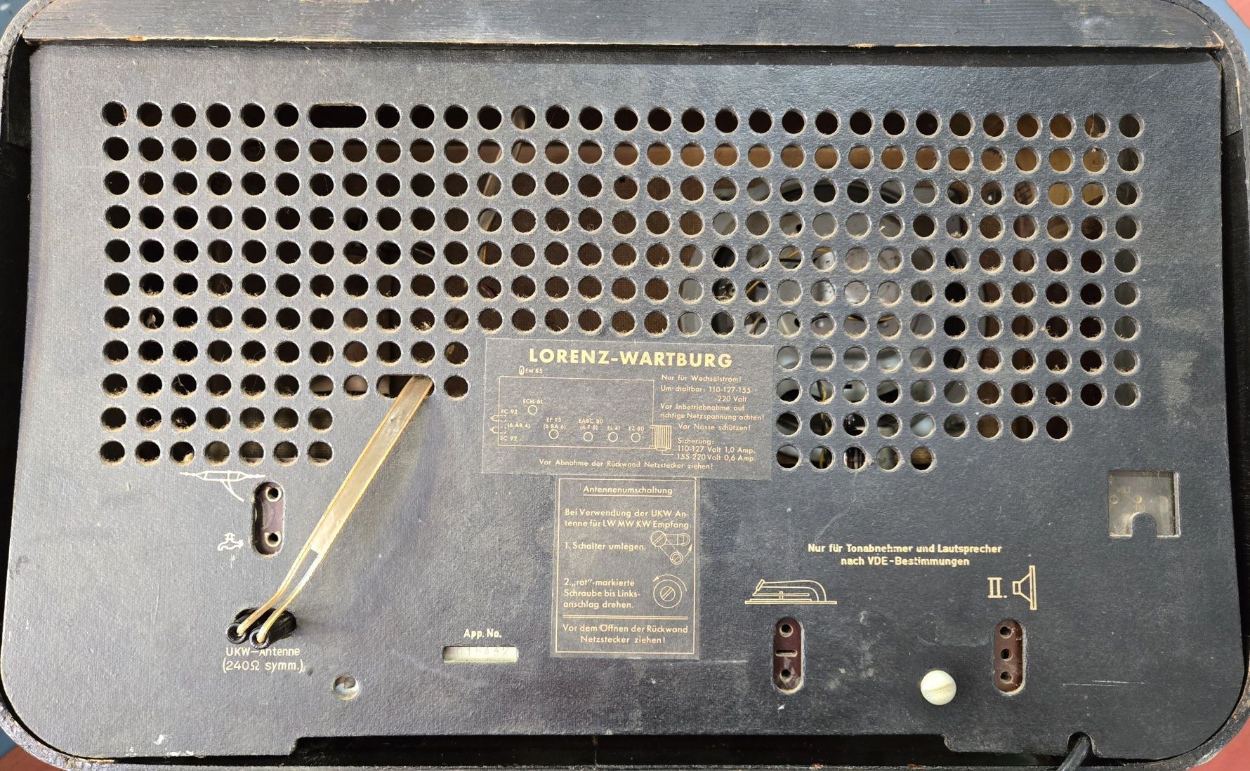 Rádio antigo reparado Lorenz